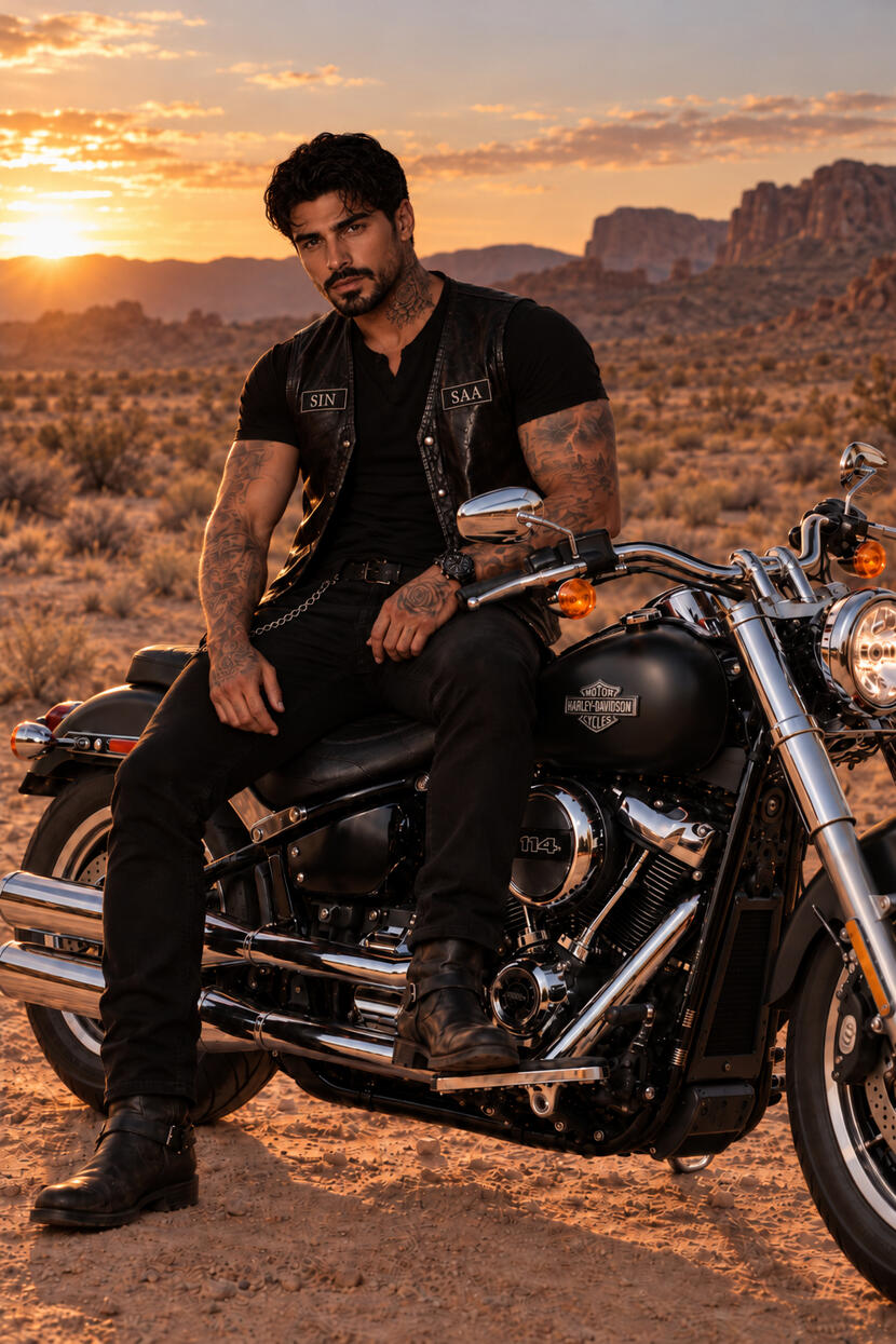 Sin and his Bike